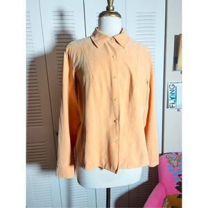 Talbots | Women’s | Blouse | L | Vintage Creamsicle Soft Top